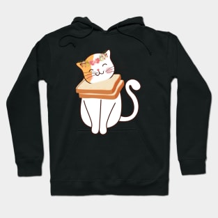 Funny Cat Flower Toast Hoodie